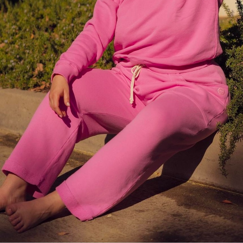 Pink BBP Wide Leg Sweatpants